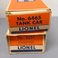 Lionel O Gauge Assorted Vintage Freight Cars: 3665, 6257, 6465 [5] VG