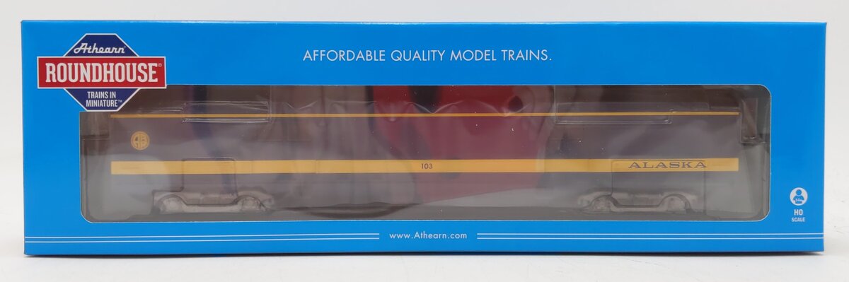 Roundhouse 84356 HO Alaska Streamlined Baggage Car #103
