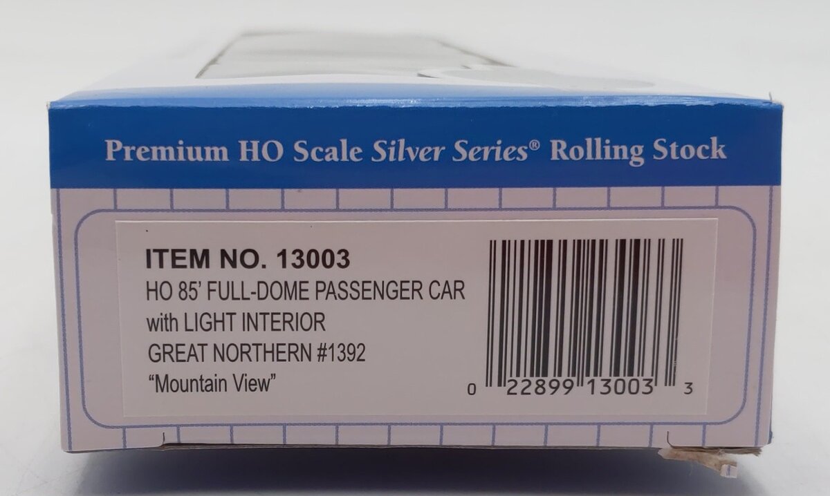 Bachmann 13003 HO Great Northern 85' Budd Full Dome Passenger Car #1392
