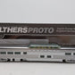 Walthers 920-9628 HO ATSF 85' PS Real Metal Finish Dome Bar Lounge #504