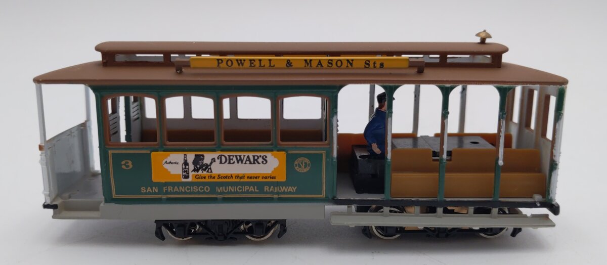 Bachmann 60542 HO San Francisco Powell & Mason Cable Car #3