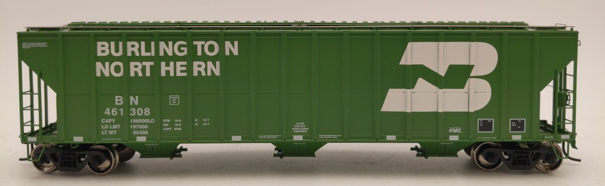 Athearn 73801 Burlington Northern FMC 4700 Covered Hopper #461308