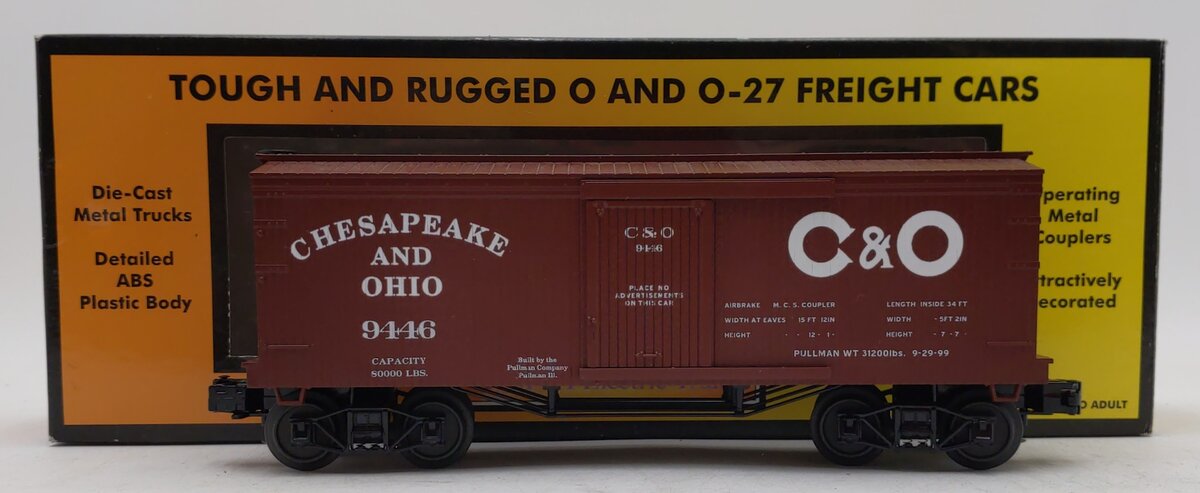 MTH 30-74469 O Chesapeake & Ohio 34’ Boxcar - 19th Century