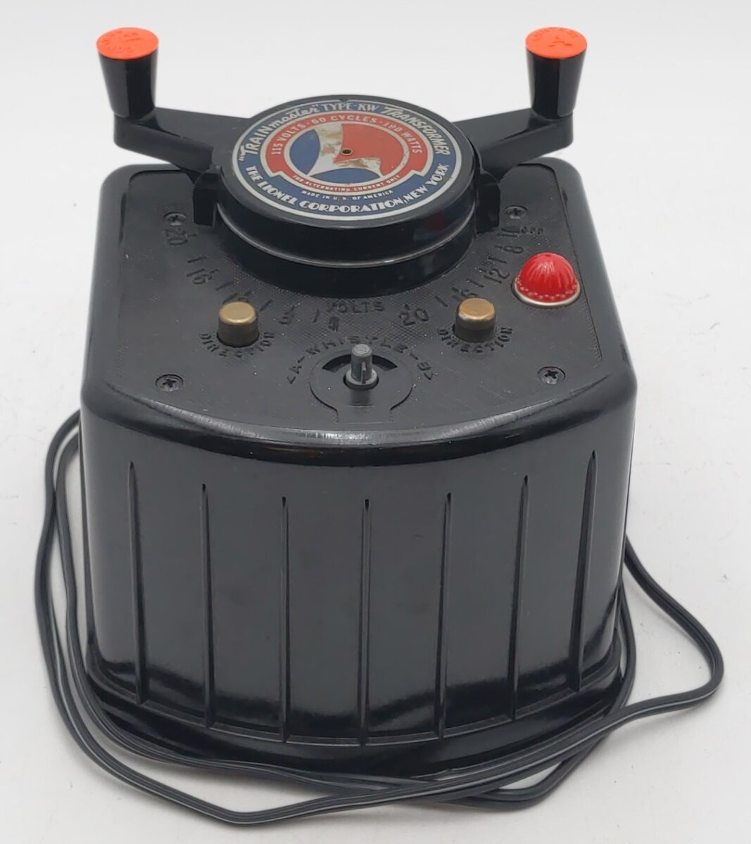 Lionel KW O Vintage Trainmaster 190 Watt Transformer with Whistle VG