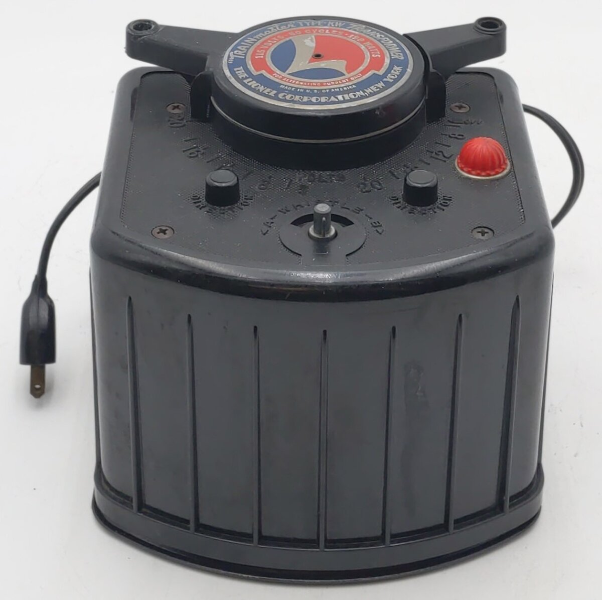 Lionel KW O Vintage Trainmaster 190 Watt Transformer with Whistle VG