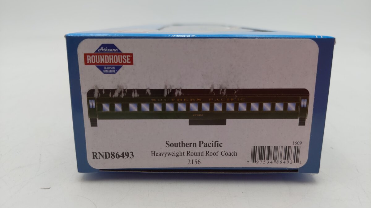 Roundhouse 86493 HO Southern Pacific Heavyweight Round Roof Coach #2156