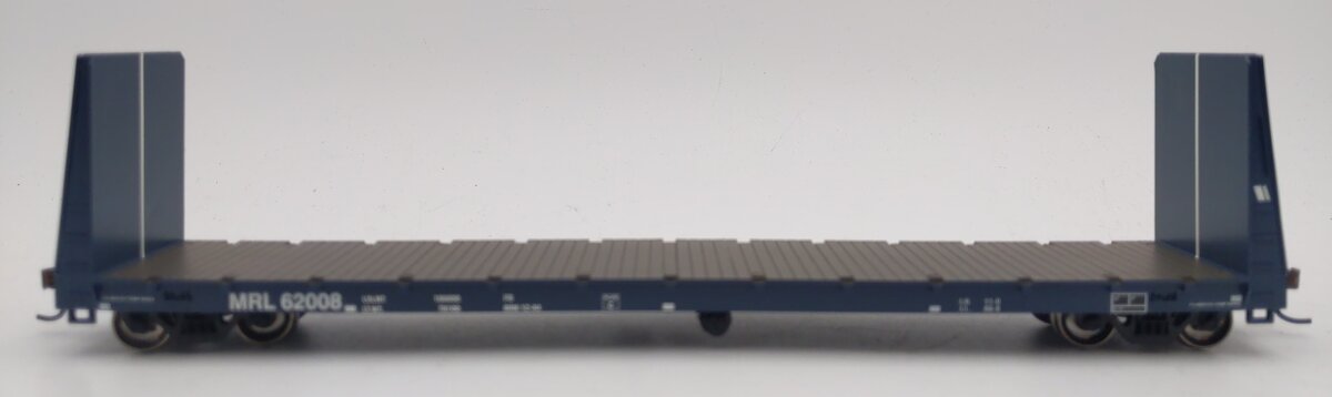 Athearn 88119 HO Scale Montana Rail Link 60' Bulkhead Flatcar #62008