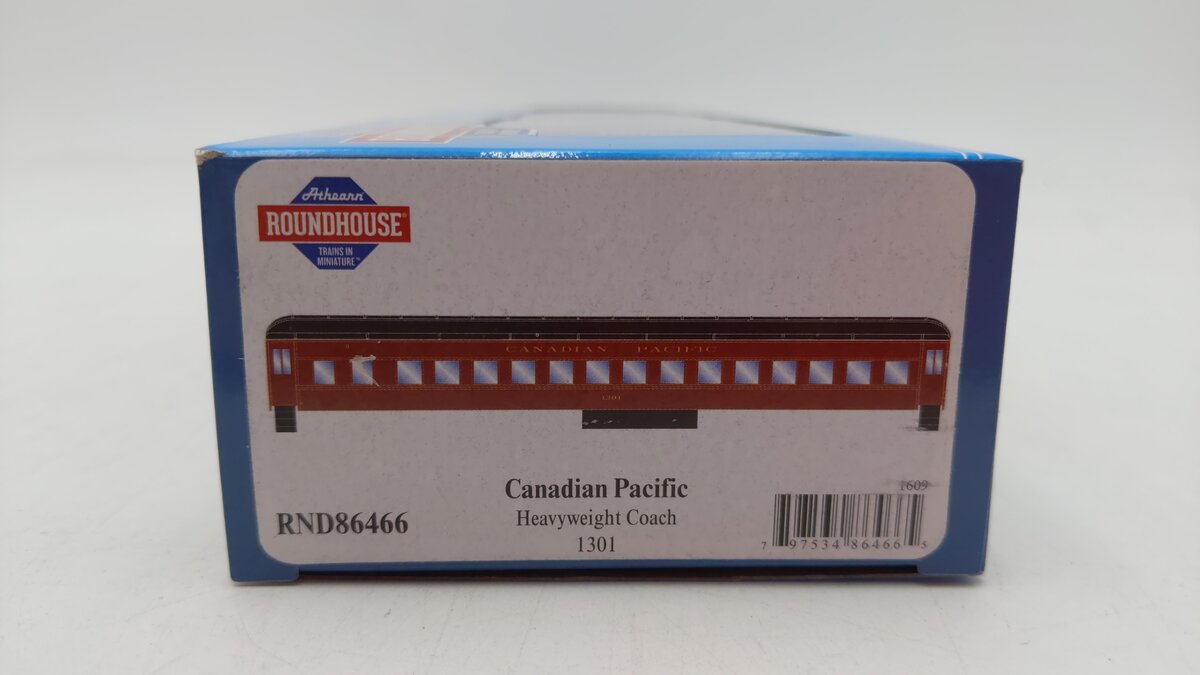 Roundhouse 86466 HO Canadian Pacific Heavyweight Coach #1301