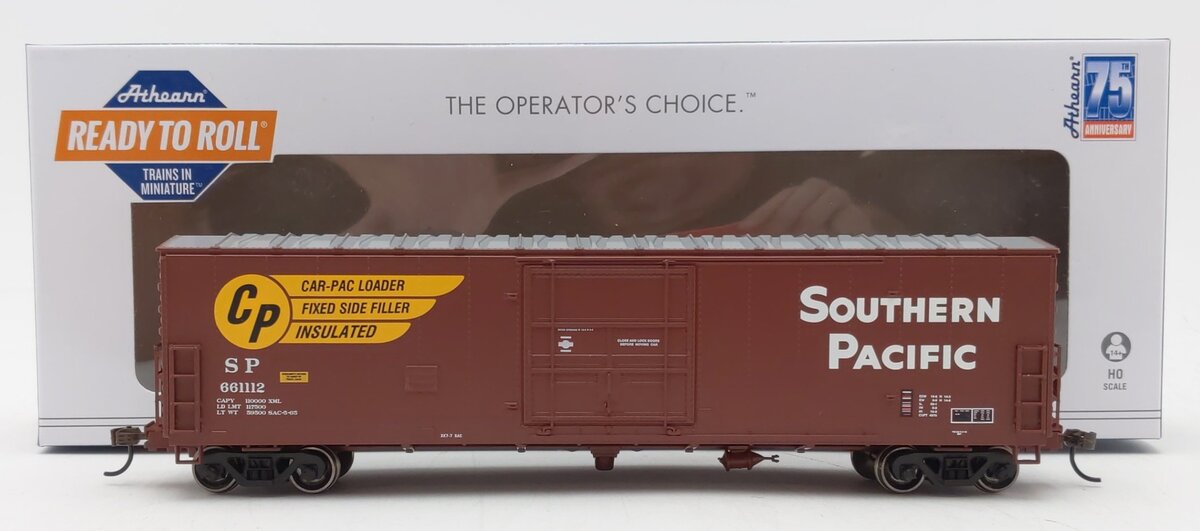 Athearn 71022 HO Southern Pacific 50' Superior Plug Door Boxcar RTR #661112