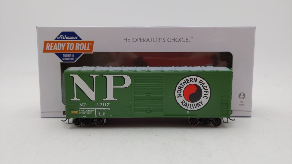 Athearn 67700 HO Northern Pacific 40' Modernized Boxcar #42117