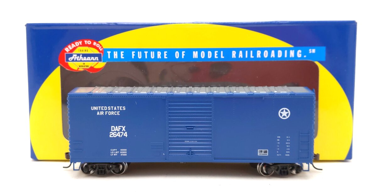 Athearn 70157 HO Scale U.S. Air Force 40' Modernized Box Car #26474 LN/Box