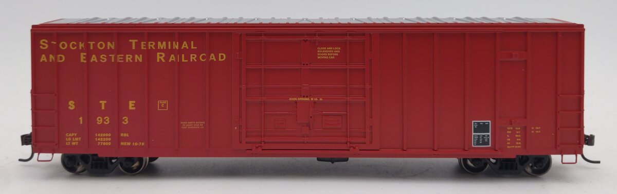 Athearn 87412 HO Scale Stockton Terminal & Eastern 50' FMC PD Boxcar #1933