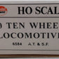 Model Power 6584 HO 4-6-0 AT&SF Ten Wheeler Locomotive #504 LN/Box
