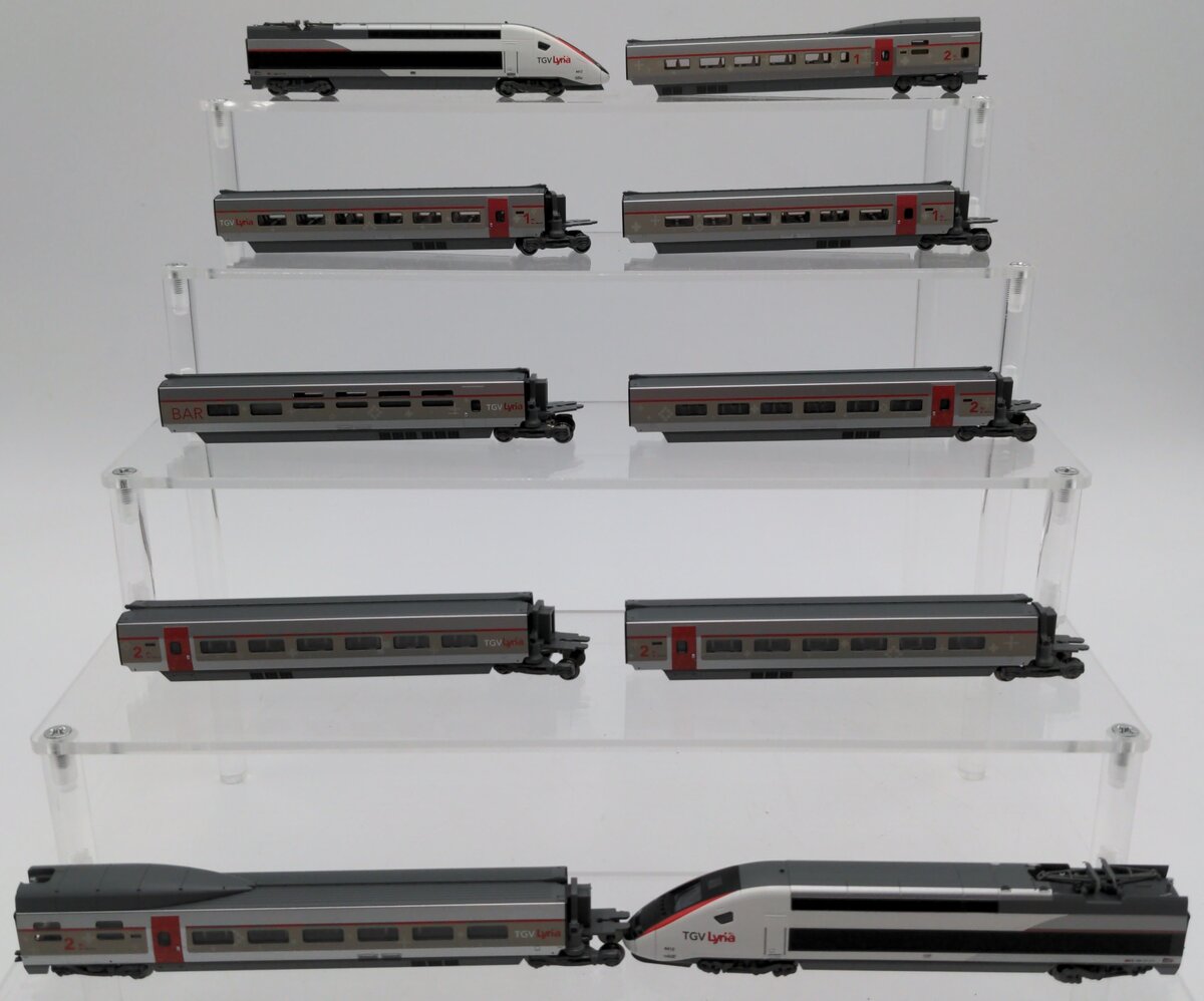 Kato 10-1325 N Scale SNCF TGV Duplex Lyria Electric Passenger
