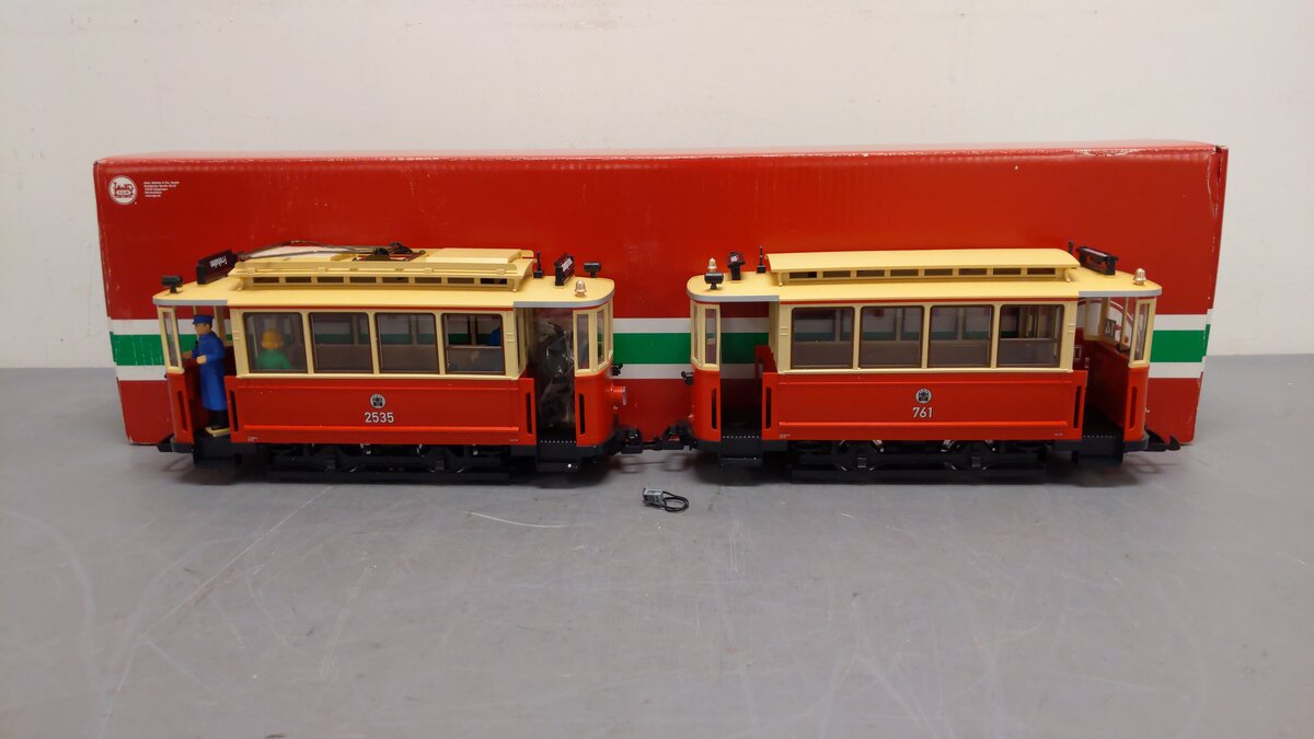 LGB 23360 Hamburg Streetcar w/Trailer
