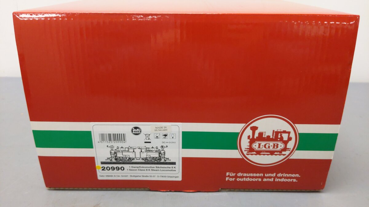 LGB 20990 Saxon Class II K Steam Locomotive EX/Box