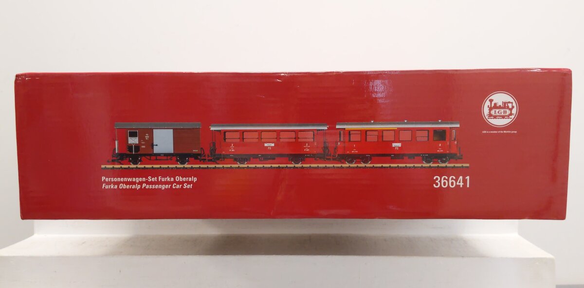 LGB 36641 FO (Furka Oberalp) 3-Car Passenger Car Set