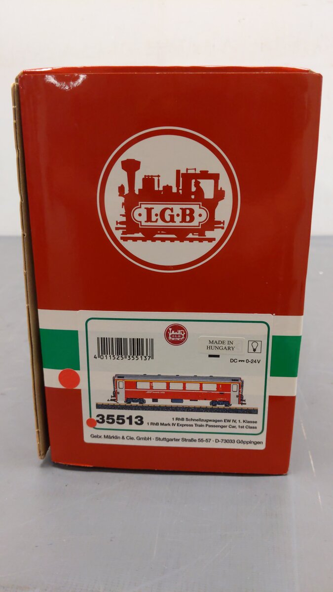 LGB 35513 G Rhaetian Railways RhB Mark IV 1st Class Coach