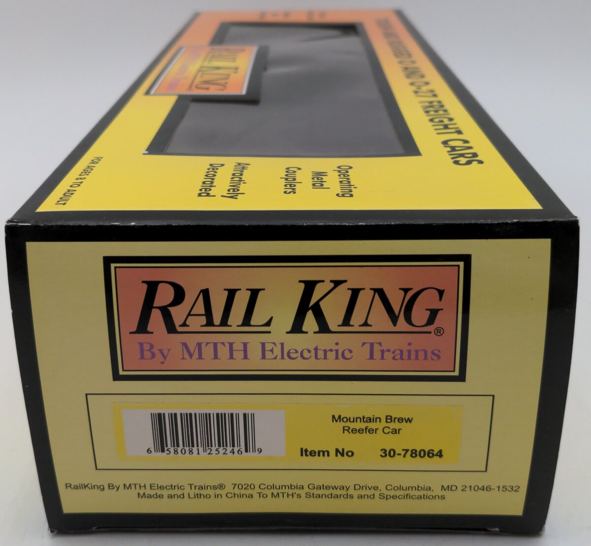 MTH 30-78064 O Gauge Mountain Brew Reefer Car #289540