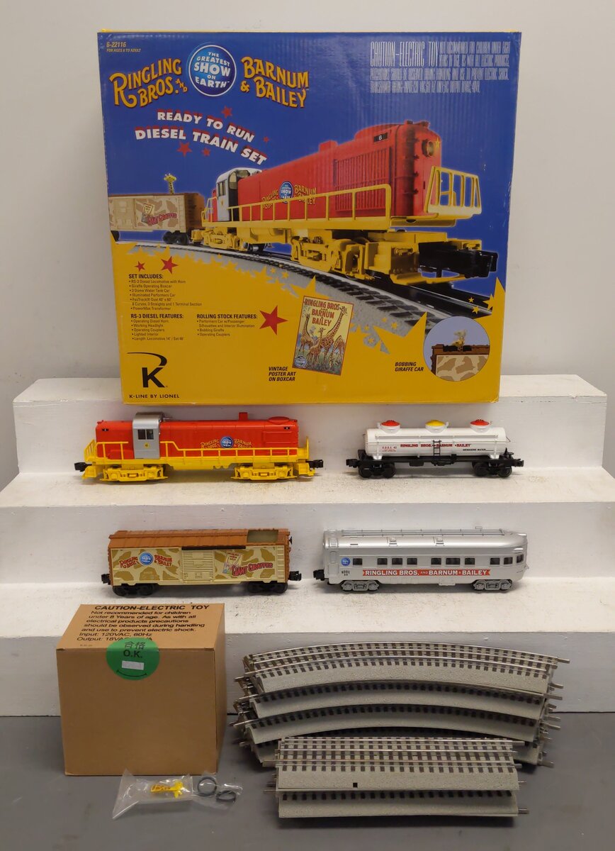 Lionel 6-22116 O Ringling Bros. Circus O Gauge Diesel Train Set #6