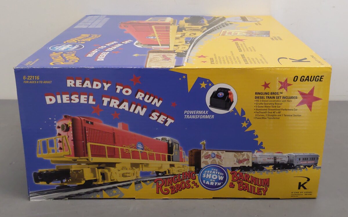 Lionel 6-22116 O Ringling Bros. Circus O Gauge Diesel Train Set #6