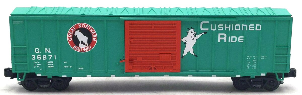 MTH 20-90006E O Gauge Great Northern 50' Single Door Boxcar #36871 LN/Box