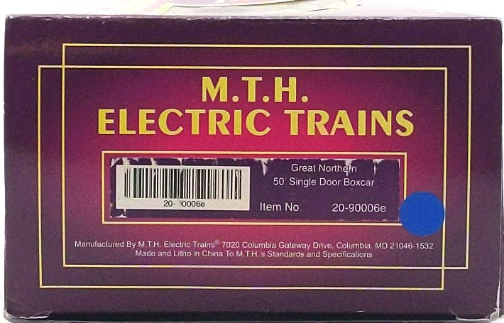 MTH 20-90006E O Gauge Great Northern 50' Single Door Boxcar #36871 LN/Box