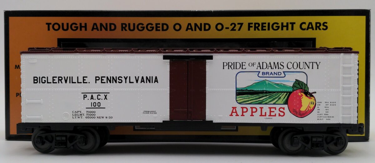 MTH 30-78118 O Adam's County Apples Reefer Car EX/Box
