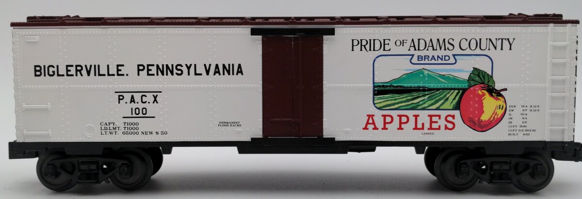 MTH 30-78118 O Adam's County Apples Reefer Car EX/Box