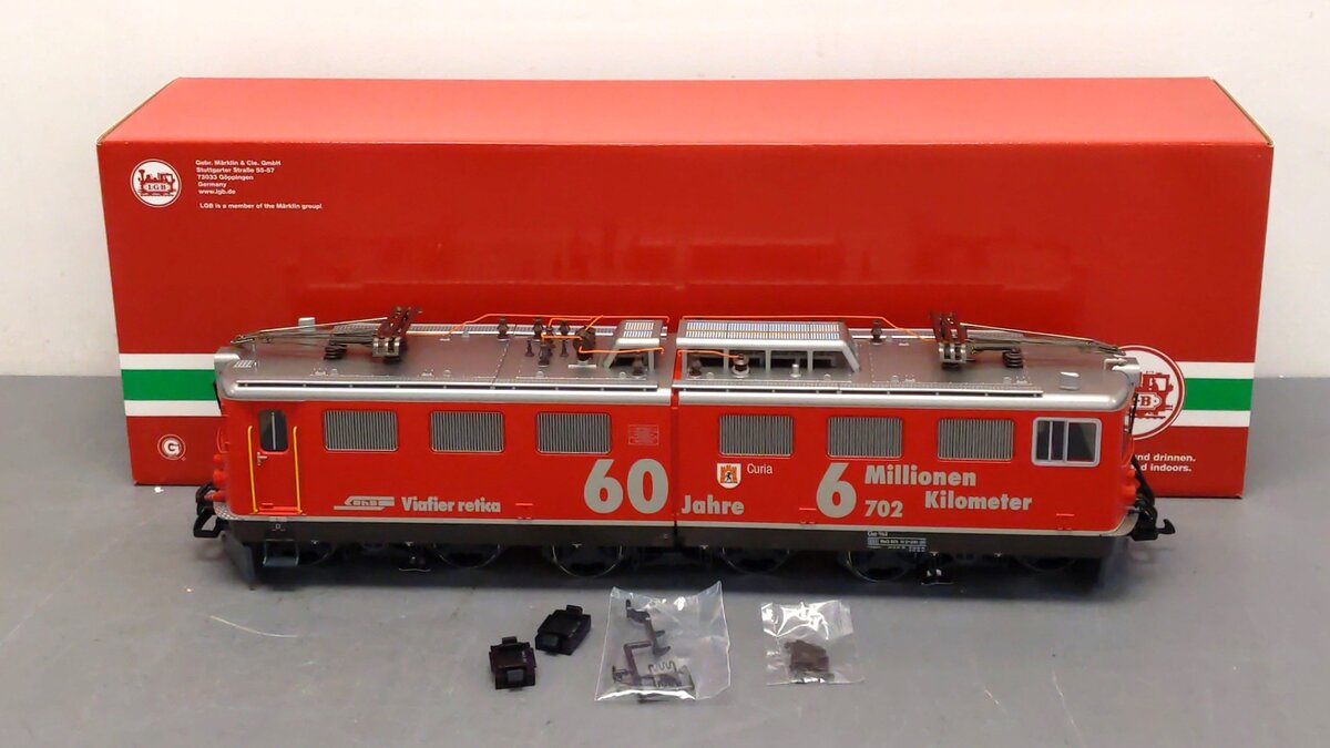 LGB 22061 G Rhaetian Railroad Class Ge 6/6 II Era VI Electric Locomotive