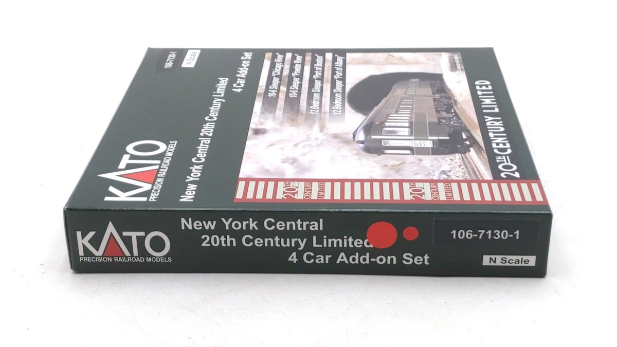 Kato 106-7130-1 N NYC 20th Century Limited Add-On Car Set (Set of 4)