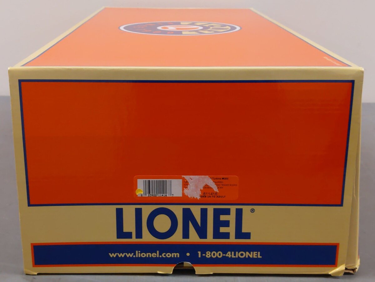 Lionel 6-11416 PRR S-2 Turbine Steam Locomotive and Tender #6200 with Legacy VG/Box