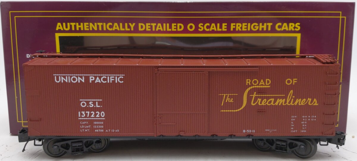 MTH 20-99324 O Union Pacific 40’ USRA Double Sheathed Box Car