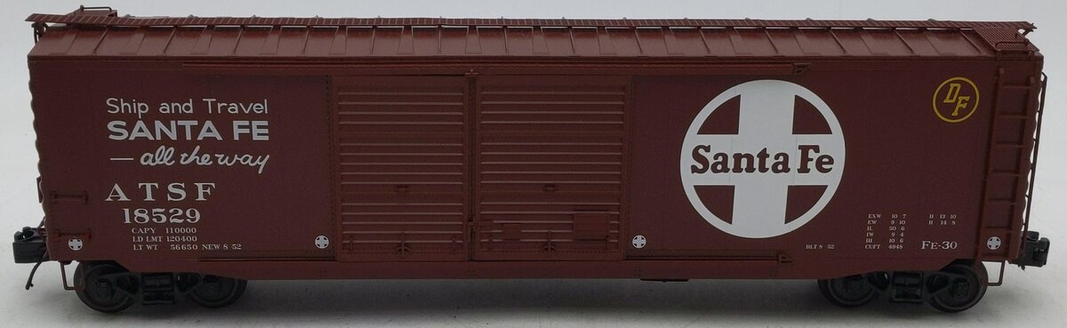MTH 20-99319 O Santa Fe 50' PS-1 Double Door Box Car #18529
