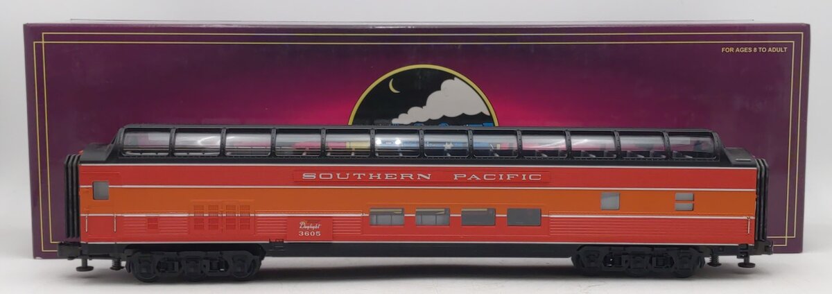 MTH 20-6717 O Southern Pacific Daylight 70' ABS Full Length Vista Dome #3605 EX/Box