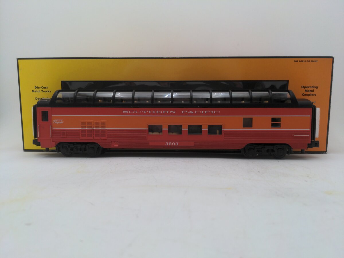 MTH 30-67323 Southern Pacific 60' Streamlined ABS Full-Length Vista Dome Car EX/Box