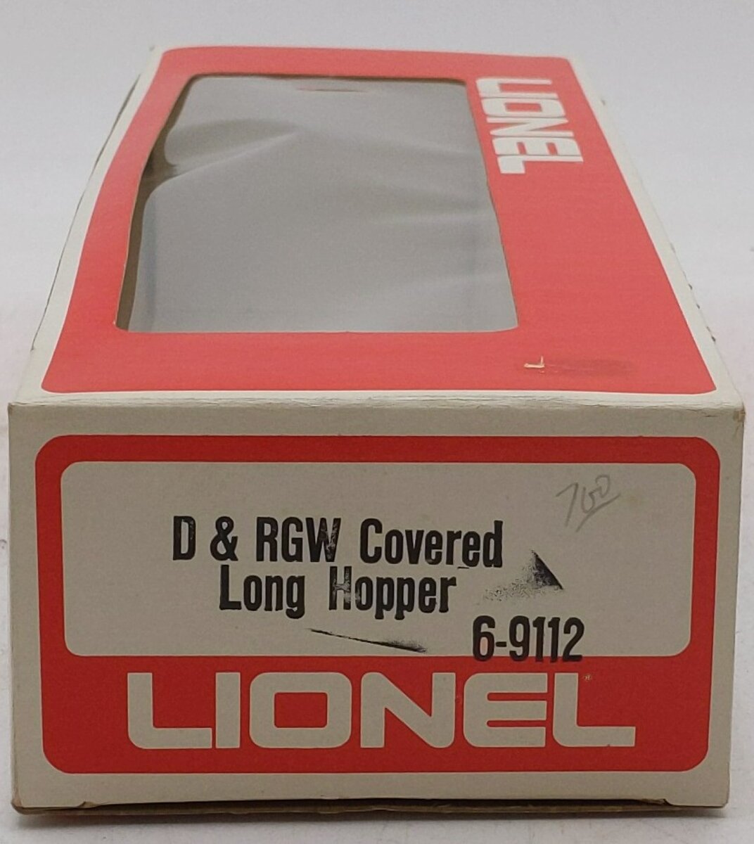 Lionel 6-9112 O Gauge Denver & Rio Grande Western Covered Long Hopper EX/Box