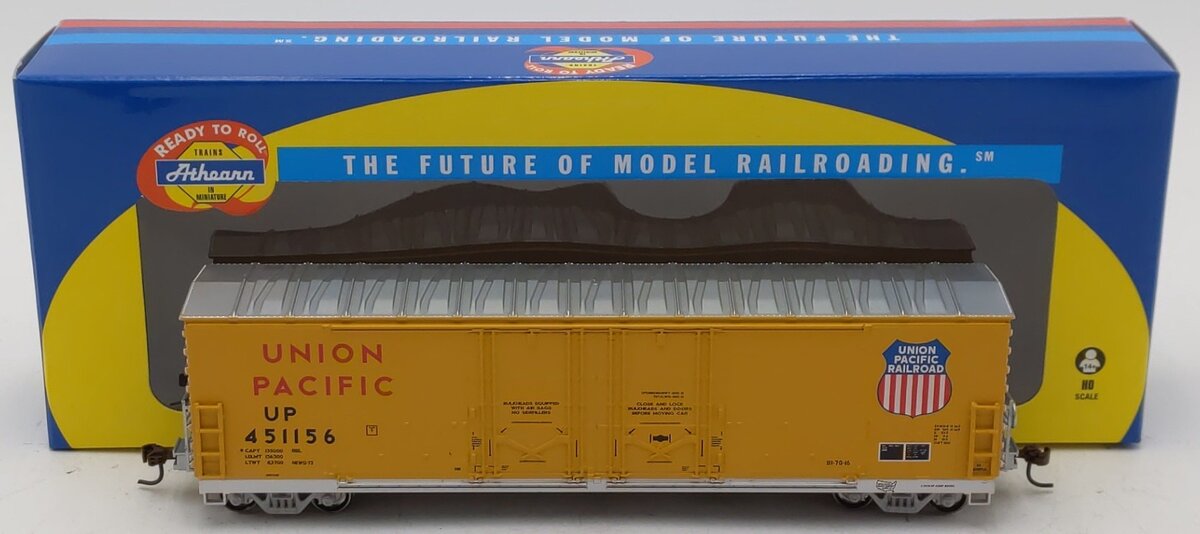 Athearn 96916 HO Union Pacific RTR 50' Double Door Plug Box #451156