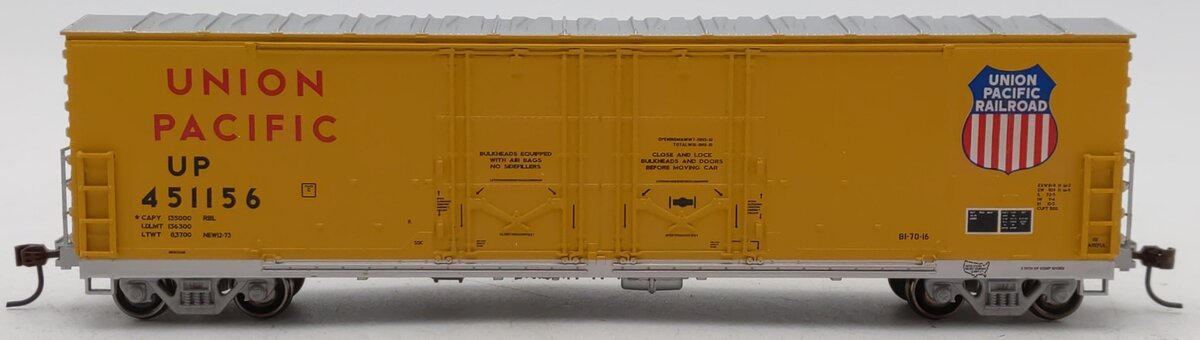Athearn 96916 HO Union Pacific RTR 50' Double Door Plug Box #451156