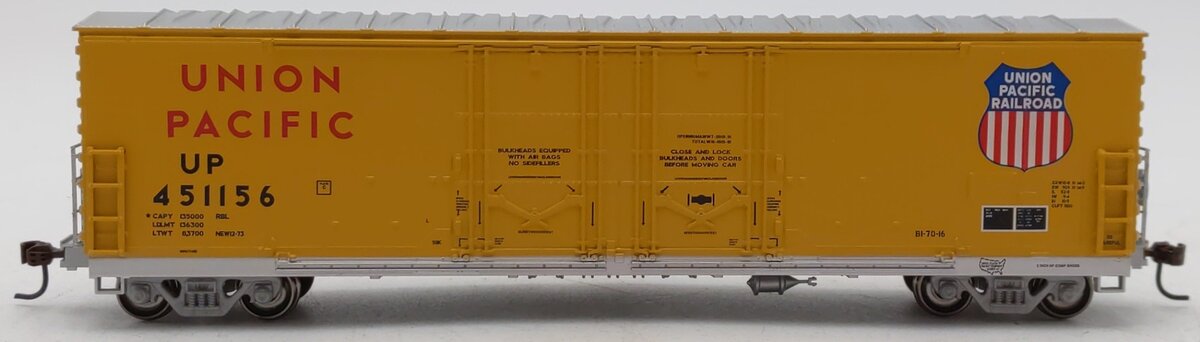Athearn 96916 HO Union Pacific RTR 50' Double Door Plug Box #451156