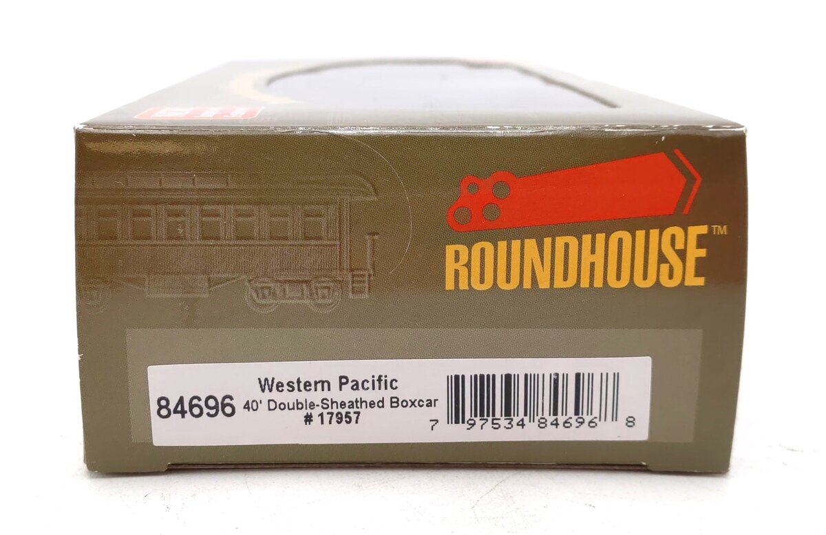 Roundhouse 84696 HO Western Pacific RTR 40' Wood Box #17957