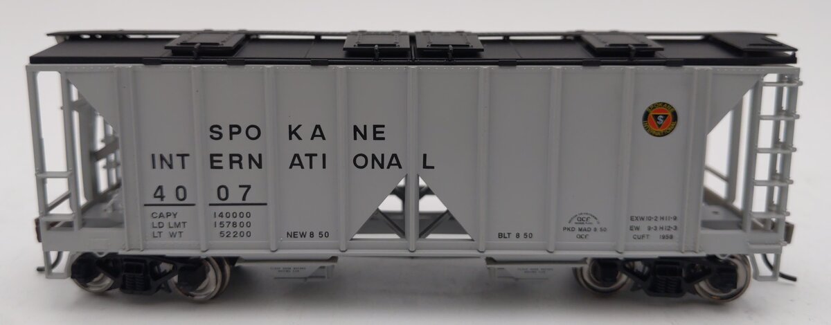 Bowser 40467 HO Spokane International 70 Ton Covered Hopper #4007