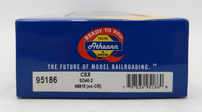Athearn 95186 HO CSX/Ex-CR Ready to Run SD40-2 Diesel Locomotive #8815