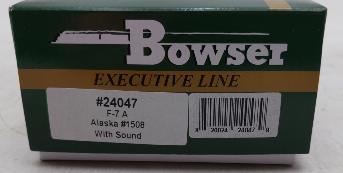 Bowser 24047 HO Alaska EMD F7A Diesel Locomotive #1508 w/LokSound & DCC