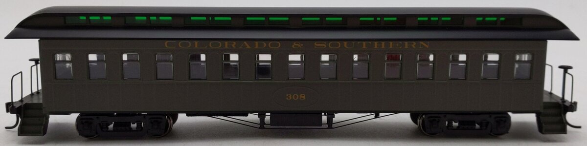 Roundhouse 84819 HO Colorado & Southern RTR 50' Overland Coach #308