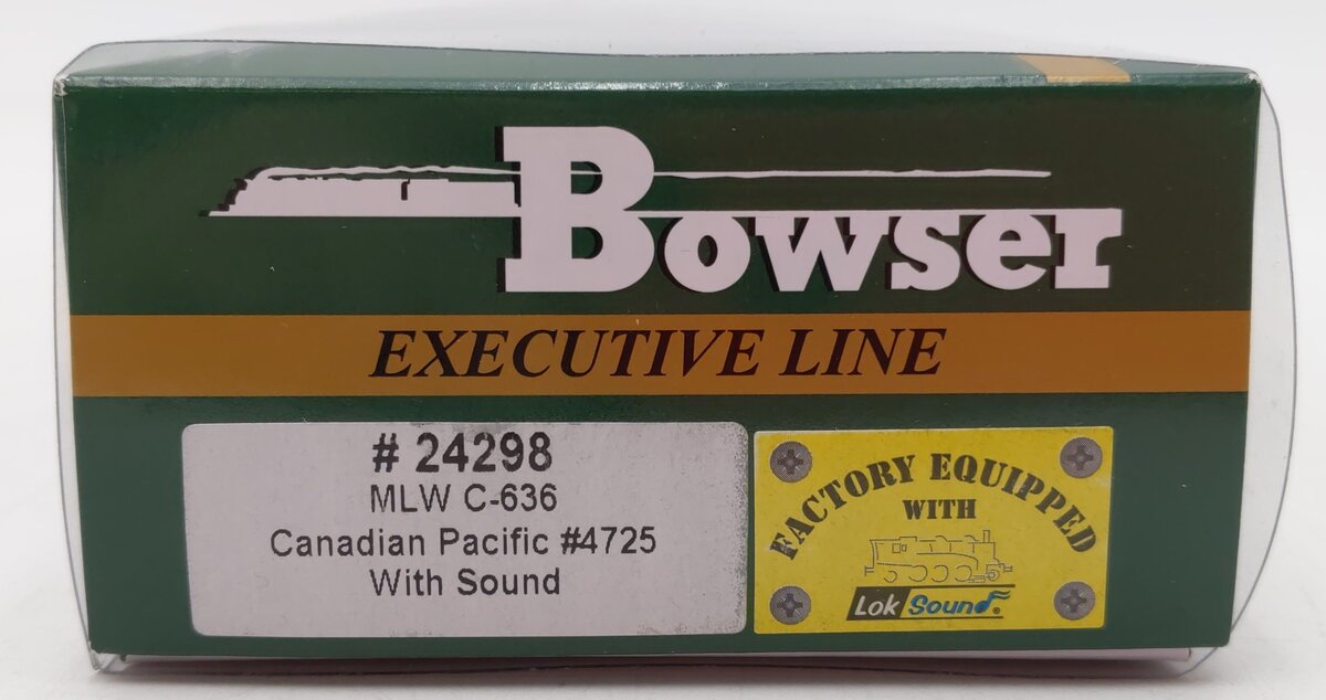 Bowser 24298 HO Canadian Pacific MLW M636 Diesel Locomotive with Sound #4725