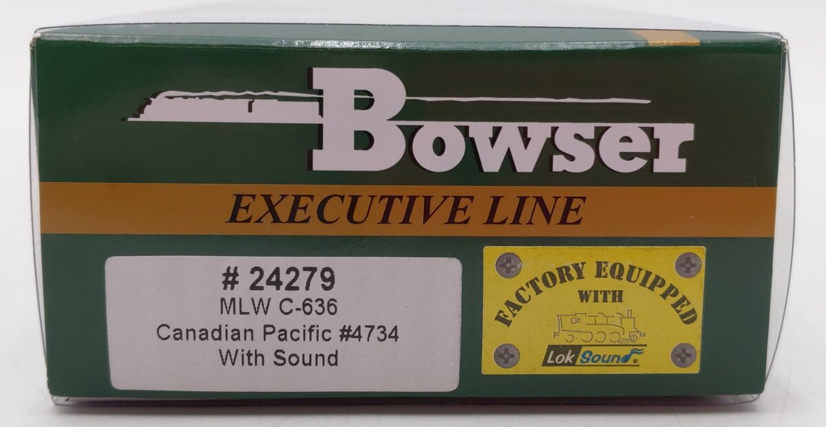 Bowser 24279 HO Canadian Pacific MLW M636 Diesel Locomotive with Sound #4734