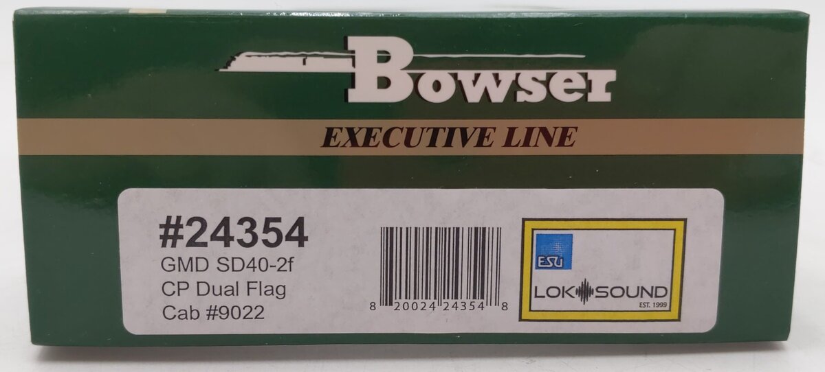 Bowser 24354 HO Canadian Pacific Rail SD40-2F Diesel Engine #9022 w/DCC