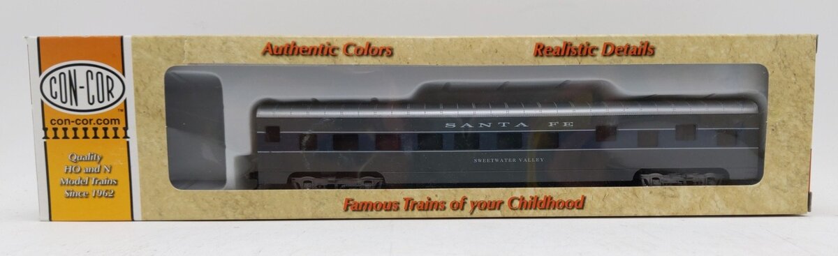 Con-Cor 0001-00980D-2 HO Santa Fe Scout Sweetwater Valley Sleeper Passenger Car