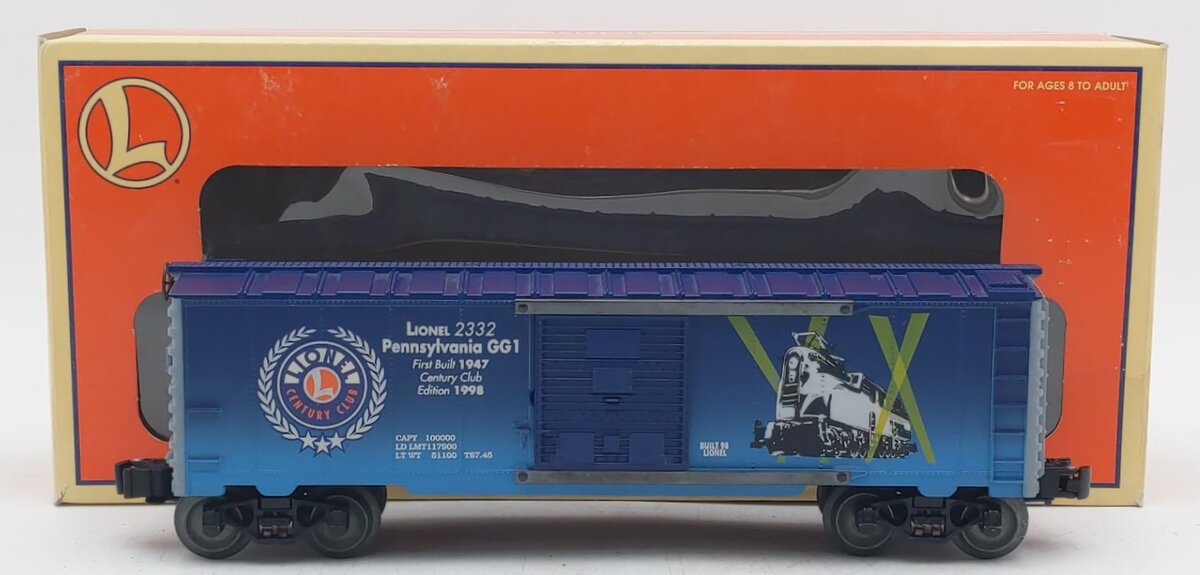 Lionel 6-29227 O Gauge Century Club 1998 GG-1 Boxcar #2332 NIB